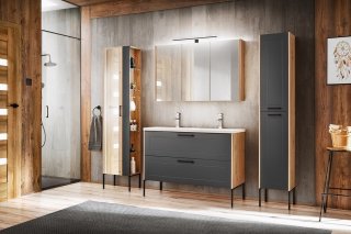 Badezimmer MADERA Spiegelschrank 60cm | artisan-eiche
