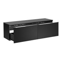 Badezimmer Doppel-Waschplatz NOIRETTE 160cm | Unterbau | sch