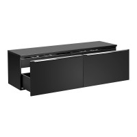 Badezimmer Doppel-Waschplatz NOIRETTE 160cm | Aufsatz g | sc