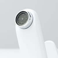 SCHÜTTE Waschtischarmatur ALASKA | Weiß und Chrom