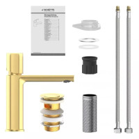 SCHÜTTE Waschtischarmatur NEW YORK | Matt Gold 5