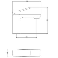 SCHÜTTE Waschtischarmatur STILO | Chrom 4