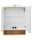 Badezimmer Set 3-teilig Woodham 60cm | zweifarbig | eiche-weiß