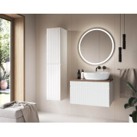 Badezimmer Waschplatz VITTAVLA 80cm | Einbaubecken wei&szlig