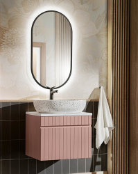 Badezimmer ROSINA 60cm Set 2tlg. | mit marmoriertem...