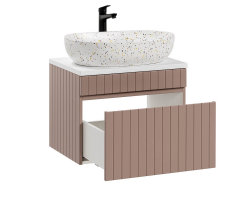 Badezimmer ROSINA 60cm Set 2tlg. | mit marmoriertem...