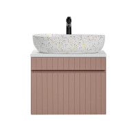 Badezimmer ROSINA 60cm Set 2tlg. | Aufsatzbecken | ros&eacut