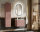Badezimmer ROSINA 60cm Set 3tlg. | mit Keramik Einbaubecken | rosé-weiß