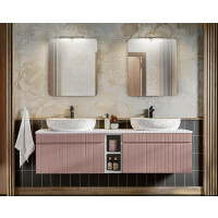 Badezimmer ROSINA 180cm Set 4tlg. | Aufsatzbecken |...