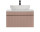 Badezimmer ROSINA 180cm Set 4tlg. | mit marmoriertem Aufsatzbecken | rosé-weiß