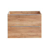 Badezimmer Waschplatz CAPRI 80cm | Oak zum Unterbau | goldei