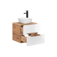Badezimmer Waschplatz ARUBA 60cm | zum Unterbau | goldeiche 