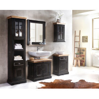 Bad-Set PIRIO 68cm 2-tlg. | Rustikal zum Unterbau | black-ho