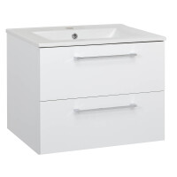 Badset KUBOA 3-teilig 60cm | Waschtisch Einbaubecken |...