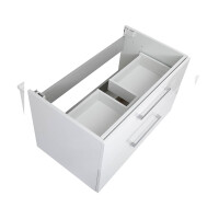 Waschplatz KUBOA 80cm breit | 2 Schubfächer + SoftClose